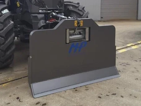 Tablier avec treuil de halage