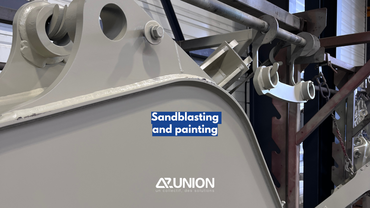 Sandblasting and painting